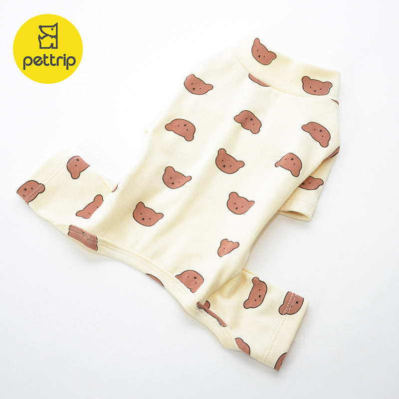 Autumn And Winter New Dog Pajamas Pet Clothes Puppy Clothes Four-legged Clothes Bottoming Clothes Teddy Clothes Cat Clothes