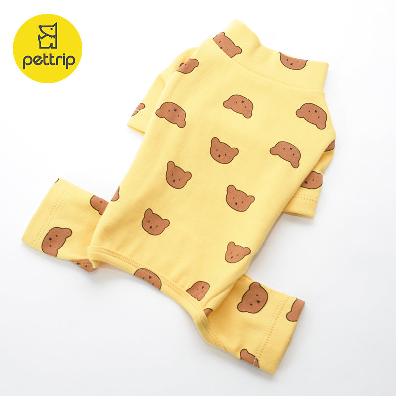 Autumn And Winter New Dog Pajamas Pet Clothes Puppy Clothes Four-legged Clothes Bottoming Clothes Teddy Clothes Cat Clothes