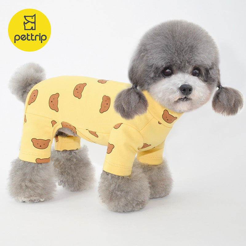 Autumn And Winter New Dog Pajamas Pet Clothes Puppy Clothes Four-legged Clothes Bottoming Clothes Teddy Clothes Cat Clothes