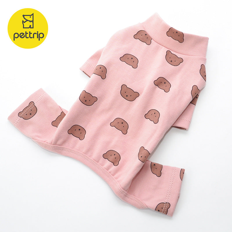 Autumn And Winter New Dog Pajamas Pet Clothes Puppy Clothes Four-legged Clothes Bottoming Clothes Teddy Clothes Cat Clothes